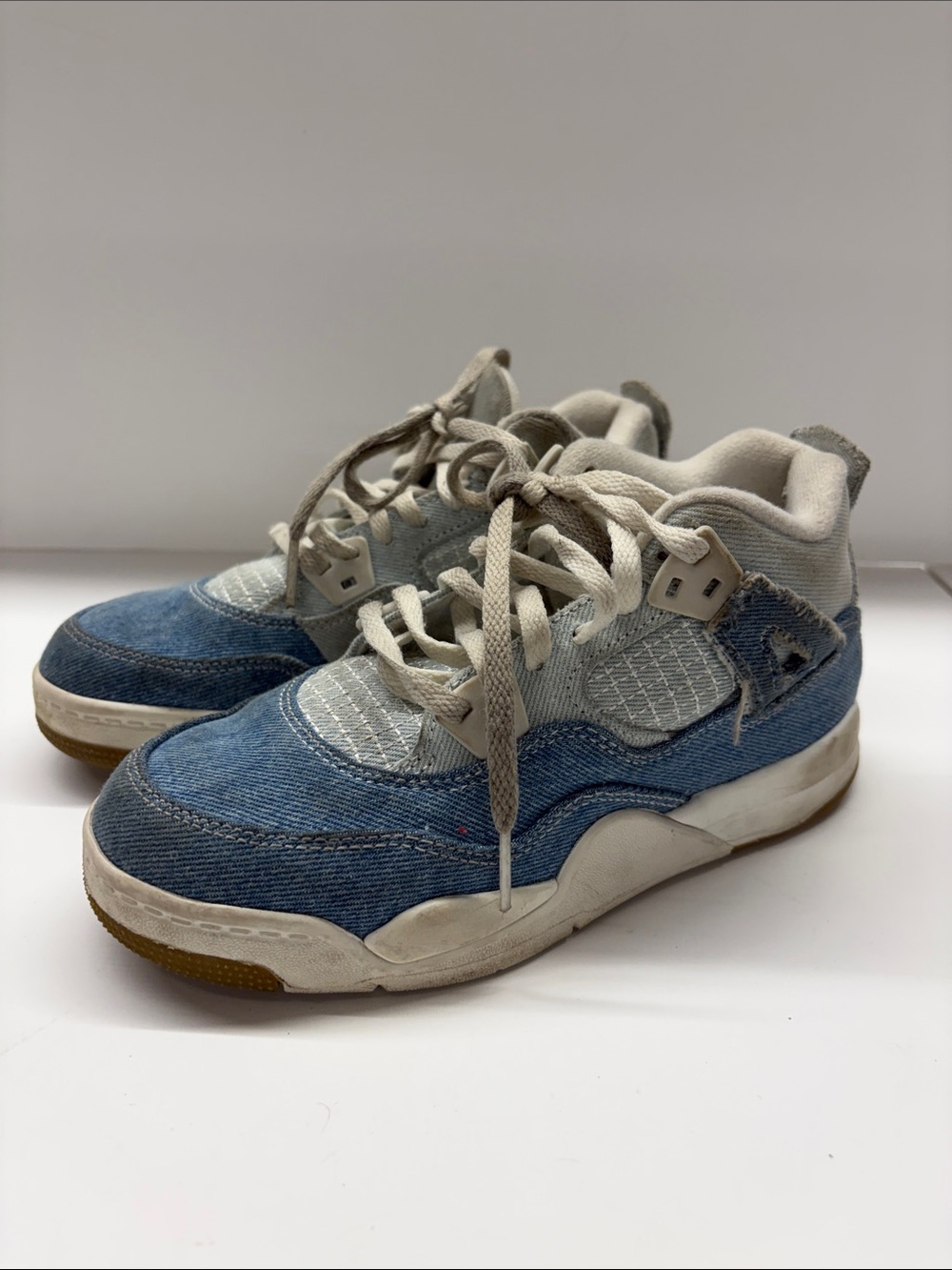 Used Jordan Denim Sneakers Youth Size 3